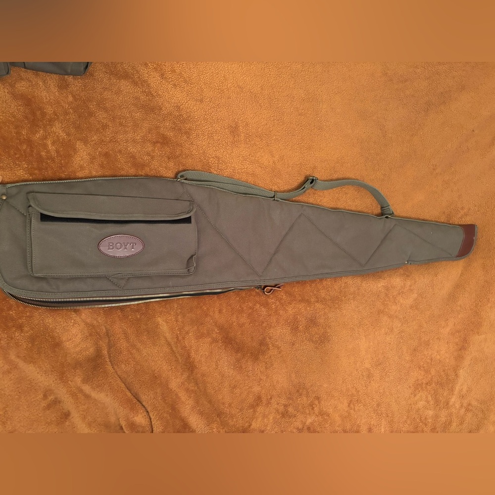 Boyt Olive Green Padded Rifle Case with Exterior Pocket